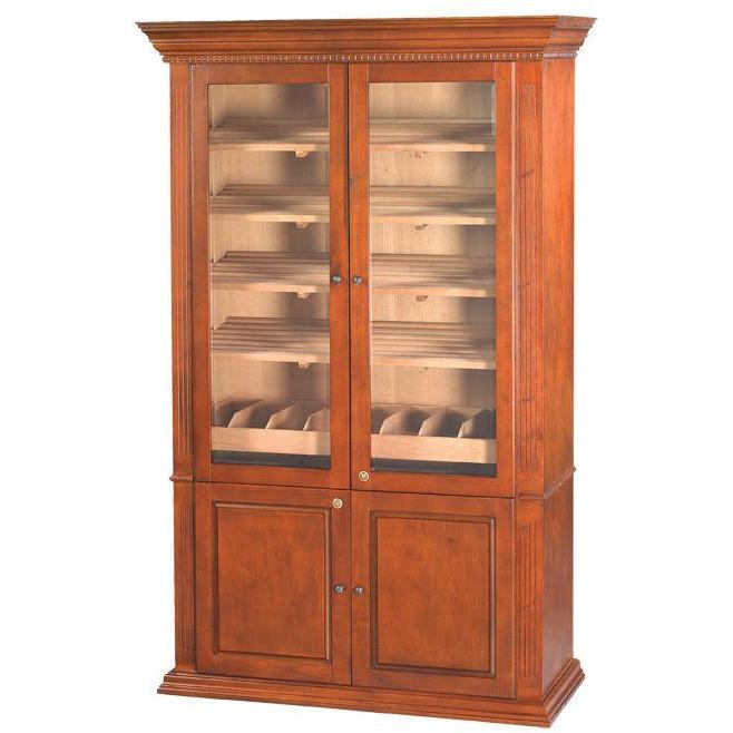 Quality Importers 5000 Ct. Antique Distressed Walnut Commercial Humidor Cigar Cabinet (HUM-5000)