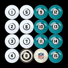 Imperial Miami Dolphins Billiard Balls with Numbers