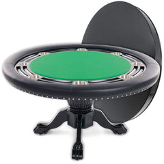 BBO Poker Tables Nighthawk Black Round Poker Table 8 Person 2BBO-NH